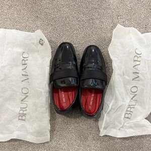 Bruno Marc Kids' Black Patent Dress Shoes